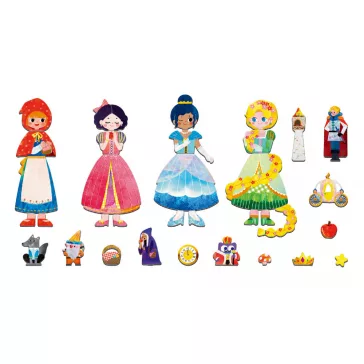 Mágneses puzzle játék, Tündérmesék MierEdu