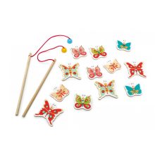 Készségfejlesztő játék -Pillangók -Dominó, memória, mágneses horgászat Scratch Europe