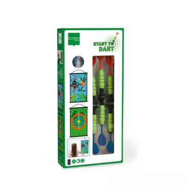   Darts kezdőkészlet Dzsungel, 38*60 cm 2 oldalas, Scratch Europe