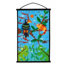 Darts kezdőkészlet Dzsungel, 38*60 cm 2 oldalas, Scratch Europe