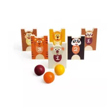 2 az 1-ben Toronyépítő és bowling játék, Állatok Scratch Europe