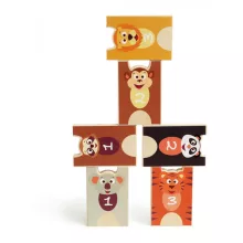 2 az 1-ben Toronyépítő és bowling játék, Állatok Scratch Europe