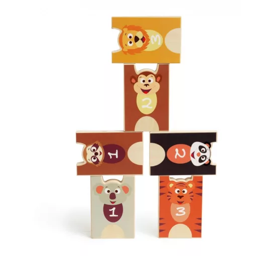 2 az 1-ben Toronyépítő és bowling játék, Állatok Scratch Europe