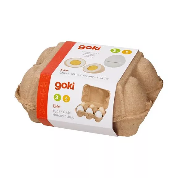 Tépőzáras tojás fából (GOKI) GK51511