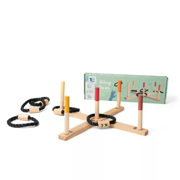   Ügyességi játék: Karikadobáló játék fából (BS Toys)