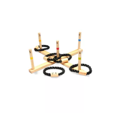   Ügyességi játék: Karikadobáló játék fából (BS Toys)