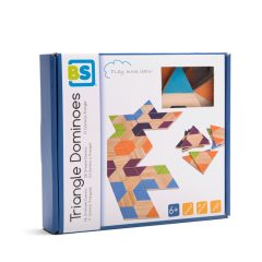Háromszög dominó fából (BS Toys)