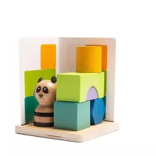 Panda kirakós, térbeli tájékozódást fejlesztő, fa játék (BS Toys)