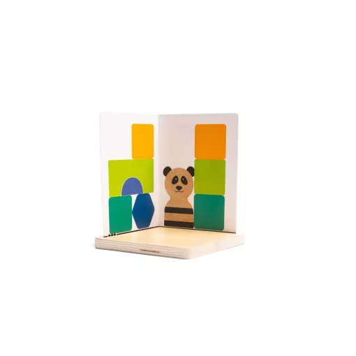 Panda kirakós, térbeli tájékozódást fejlesztő, fa játék (BS Toys)