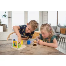 Panda kirakós, térbeli tájékozódást fejlesztő, fa játék (BS Toys)
