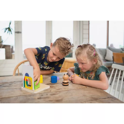 Panda kirakós, térbeli tájékozódást fejlesztő, fa játék (BS Toys)