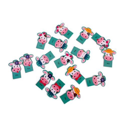 Találd ki, melyik tehénke vagyok! (BS Toys fa játék)