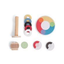 Színkombinációs verseny (BS Toys fa játék)