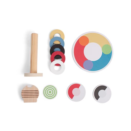 Színkombinációs verseny (BS Toys fa játék)