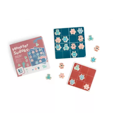Fa Sudoku: szörnyecskés (BS Toys fa játék)