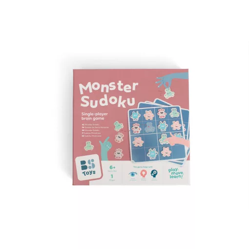Fa Sudoku: szörnyecskés (BS Toys fa játék)