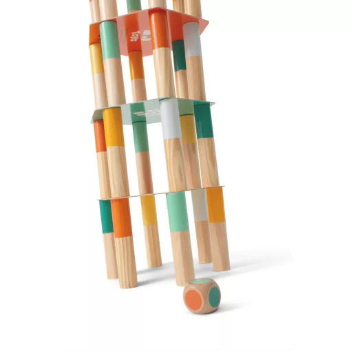 Egyensúlyozó toronyépítő (BS Toys fa játék)
