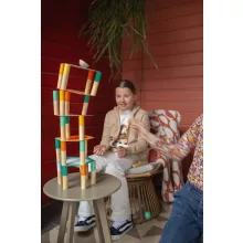 Egyensúlyozó toronyépítő (BS Toys fa játék)