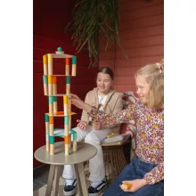 Egyensúlyozó toronyépítő (BS Toys fa játék)