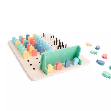 Kódfejtő logikai fajáték (BS Toys fa játék)