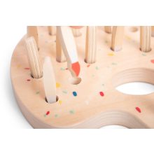 Festékpaletta fa memóriajáték (BS Toys fa játék)