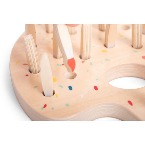 Festékpaletta fa memóriajáték (BS Toys fa játék)