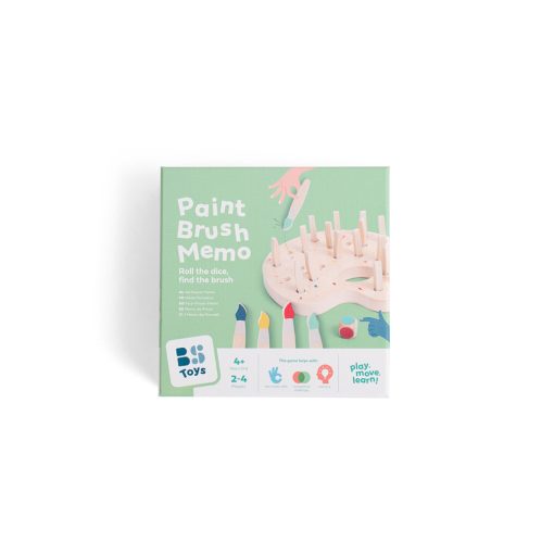 Festékpaletta fa memóriajáték (BS Toys fa játék)