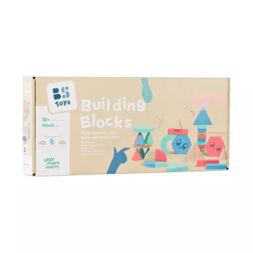 Geometrikus építőjáték fából (BS Toys)