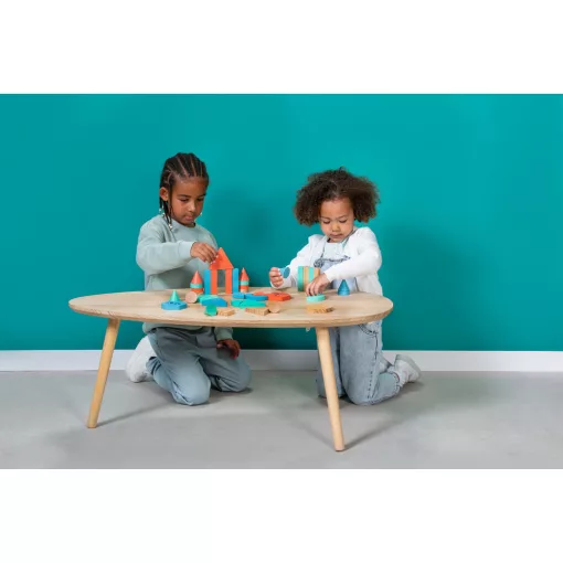 Geometrikus építőjáték fából (BS Toys)