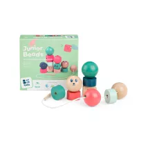 Gyöngyfűző színes fa gyöngyökkel (BS Toys)