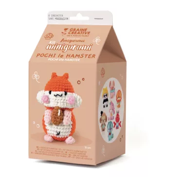 Minigurumi készlet: Hörcsög, 10 cm (Graine Creative) 