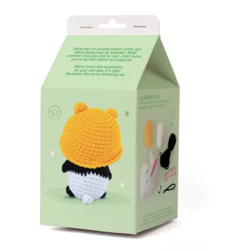 Minigurumi készlet: Panda, 10 cm (Graine Creative)