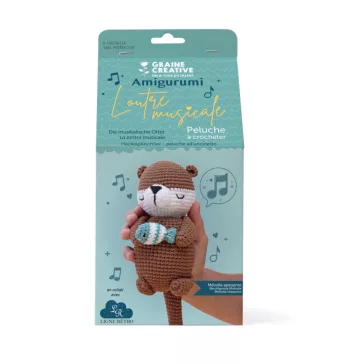 Amigurumi készlet: Zenélő tengeri vidra (Graine Creative)