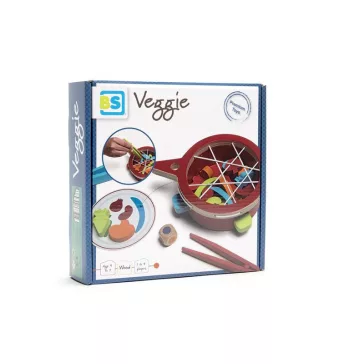   Zöldségek: Csipeszes ügyességi játék (BS Toys fa játék) GA347