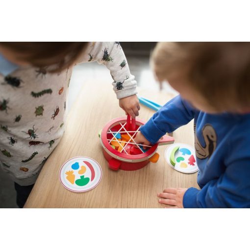 Zöldségek: Csipeszes ügyességi játék (BS Toys fa játék) GA347