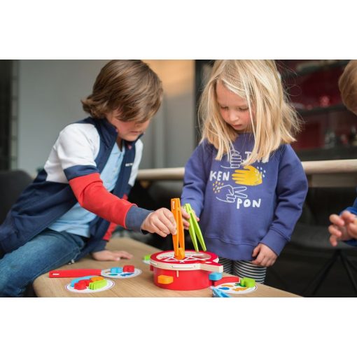 Zöldségek: Csipeszes ügyességi játék (BS Toys fa játék) GA347