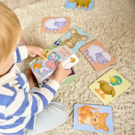 Hangok és látványok matatókártyák (See and Sound Flashcards) ORCHARD TOYS OR132