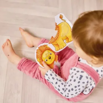   Kétdarabos párosító kártyák: Dzsungel állatok (Match and Feel Jungle Puzzles) ORCHARD TOYS OR133