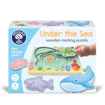   Többrétegű kirakós Tengeri állatok (Under the Sea Wooden Nesting Puzzle) ORCHARD TOYS OR135