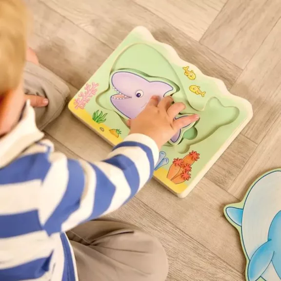 Többrétegű kirakós Tengeri állatok (Under the Sea Wooden Nesting Puzzle) ORCHARD TOYS OR135