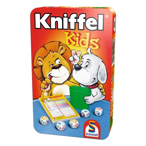 Kniffel Kids kockapóker társasjáték fémdobozban (Schmidt) 51245 