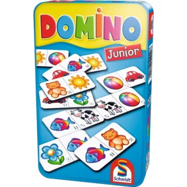 Domino Junior társasjáték fémdobozban (Schmidt) 51240 