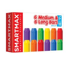 SmartMax Xtension Set építőjáték: 6 rövid & 6 hosszú rúd (Smart Games)