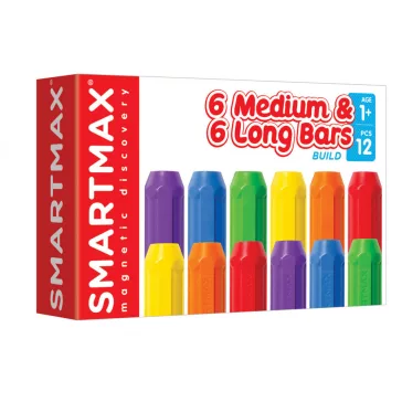   SmartMax Xtension Set építőjáték: 6 rövid & 6 hosszú rúd (Smart Games)