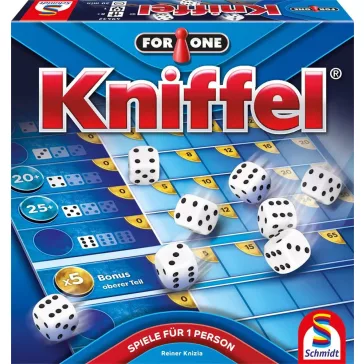   For One: Kniffel® egyszemélyes társasjáték, kockapóker (Schmidt) 49432