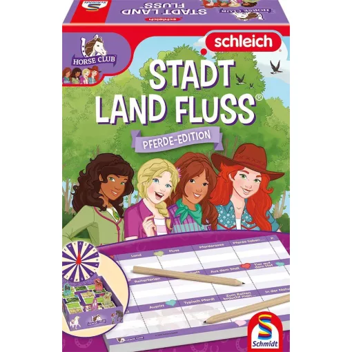 Schmidt Spiele Schleich, Horse Club, Stadt, Land, Fluss® (40649) Gyerekjáték