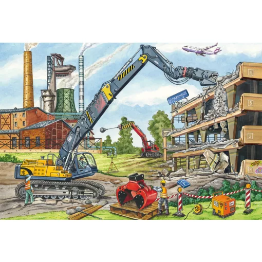 At the building site gyerek kirakó: 3x48 db (Schmidt) 56520  