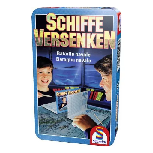 Schmidt Spiele Torpedó társasjáték fémdobozban (51205) (Letölthető magyar játékszabállyal)