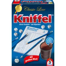 Classic Line: Kniffel kockapóker társasjáték bőr pohárral (Schmidt) 49203 