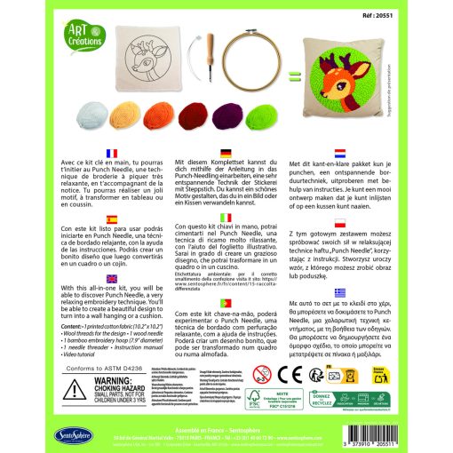 Punch needle készlet: róka (Sentosphere) SA20552